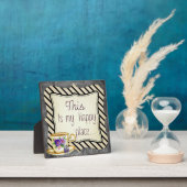 "Das ist mein glücklicher Ort"-Retro-Motivationspl Fotoplatte (InSitu)