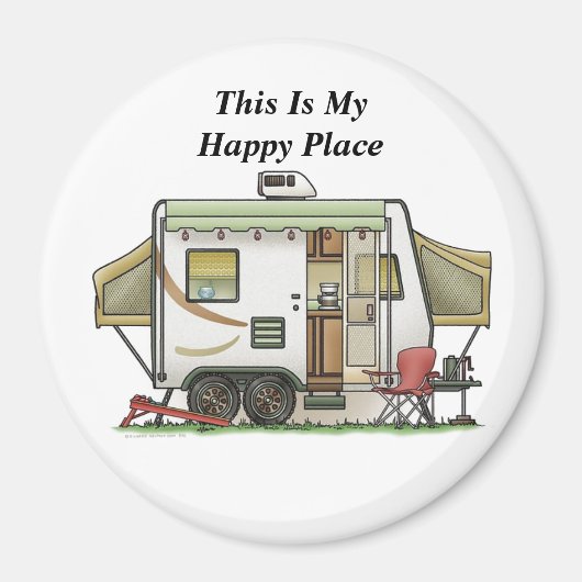 Das ist mein glücklicher Platz Camper Magnet (Vorne)