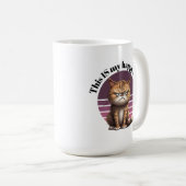 Das ist mein glückliches Gesicht! Grumpy Cat Kaffeetasse (VorderseiteRechts)