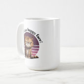 Das ist mein glückliches Gesicht! Grumpy Cat Kaffeetasse (Vorderseite Links)