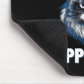 Das ist mein glückliches Gesicht - lustige Katze m Mousepad (Ecke)