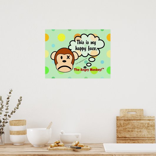 Das ist mein glückliches Gesicht Poster (Küche)