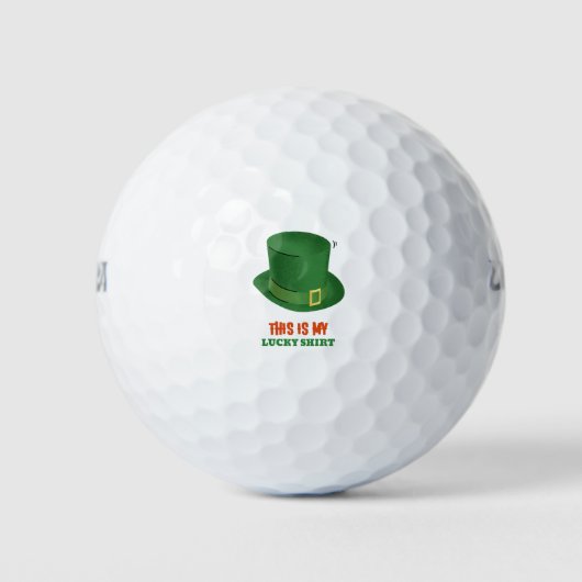 Das ist mein glückliches Shirt Golfball (Vorderseite)