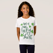 Das ist mein Glückliches Shirt Green Whimsy Lettin (Vorne ganz)
