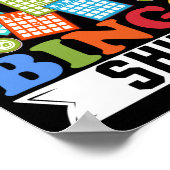 Das ist mein Glücksbingo-Shirt Funny Gambling Poster (Ecke)