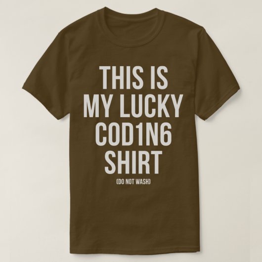 Das ist mein Glückscoding-Shirt-Programm T-Shirt (Design vorne)