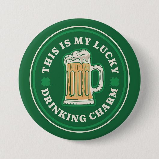 Das ist mein Glückspilz beim Trinken Button (Vorderseite)