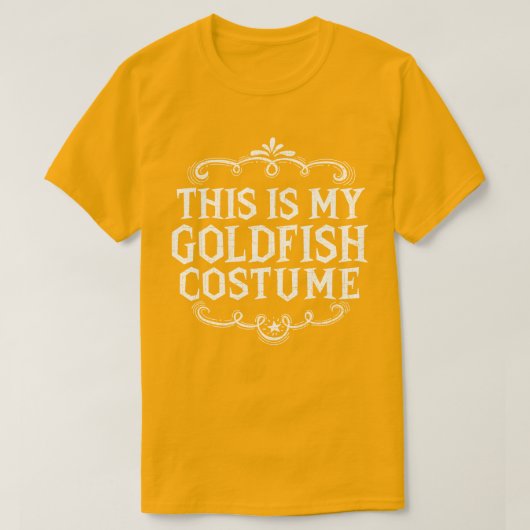 Das ist mein Goldfish Kostüm Funny Lazy Halloween T-Shirt (Design vorne)