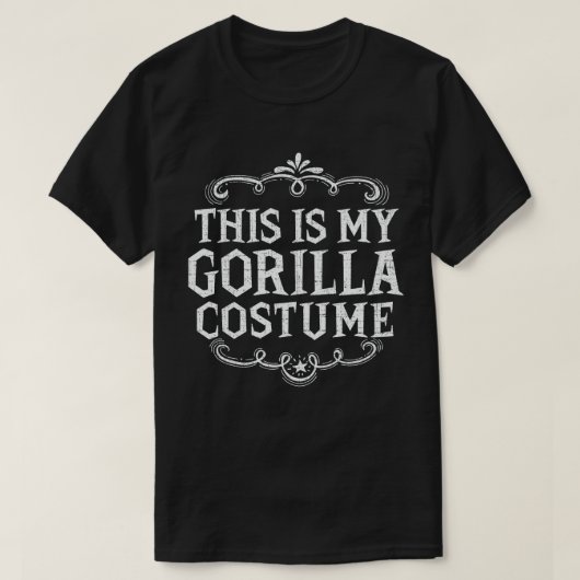 Das ist mein Gorilla Funny Lazy Halloween-Kostüm T-Shirt (Design vorne)