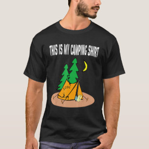Das ist mein grafisches Camping in einem Zelt. T-Shirt
