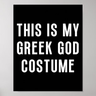 Das ist mein griechisches Halloween-Kostüm leicht Poster