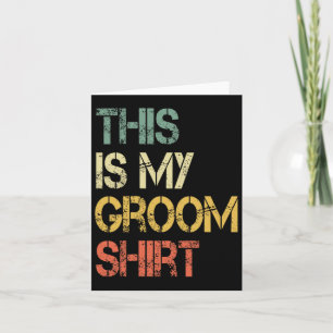 Das ist mein Groom Shirt Funny Mens Wedning Fun Ba Karte