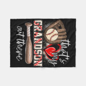 Das ist mein Großvater da draußen Baseball Großmut Fleecedecke (Vorderseite (Horizontal))