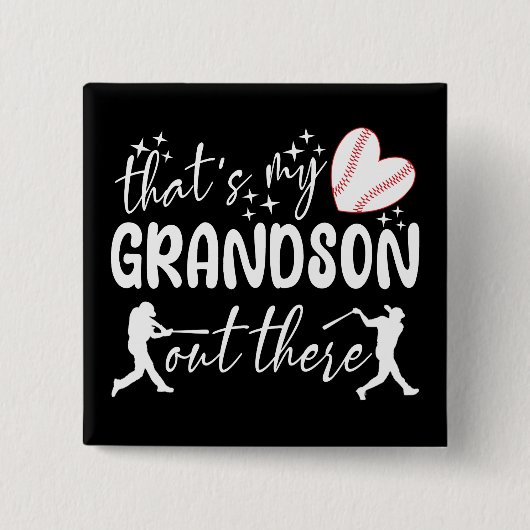 Das ist mein Großvater da draußen Funny Oma Button (Vorderseite)