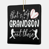 Das ist mein Großvater da draußen Funny Oma Keramikornament (Links)