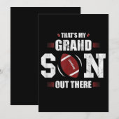 Das ist mein Großvater, der ein Geschenk für Fußba Einladung (Vorne/Hinten)