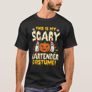 Das ist mein gruseliger Barkeeper-Kostüm, lustiger T-Shirt