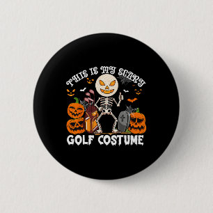 Das ist mein gruseliger Golf-Kostüm-Halloween-Skel Button