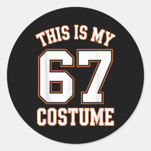 Das ist mein Halloween 67 Kostüm Halloween Runder Aufkleber