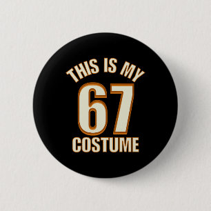 Das ist mein Halloween-67-Kostüm Lazy Brainrot Mem Button