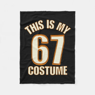 Das ist mein Halloween 67 Kostüm Lazy Brainrot Mem Fleecedecke