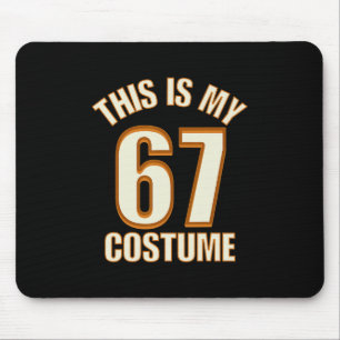 Das ist mein Halloween-67-Kostüm Lazy Brainrot Mem Mousepad