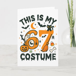 Das ist mein Halloween 67 Kostüm Meme Sagen 6 7 Nu Karte