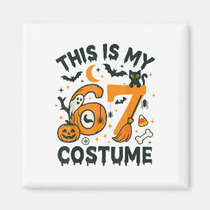 Das ist mein Halloween 67 Kostüm Meme Sprüche 6 7  Magnet