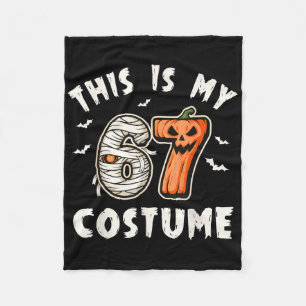 Das ist mein Halloween 67 Kostüm Nummer 6 7 Meme Fleecedecke