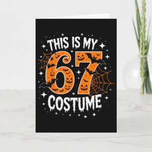 Das ist mein Halloween 67 Kostüm Nummer 6 7 Meme Karte