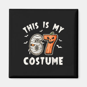 Das ist mein Halloween 67 Kostüm Nummer 6 7 Meme  Magnet