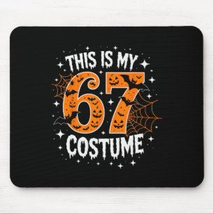 Das ist mein Halloween 67 Kostüm Nummer 6 7 Meme Mousepad