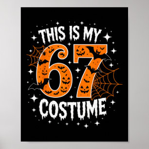 Das ist mein Halloween 67 Kostüm Nummer 6 7 Meme  Poster