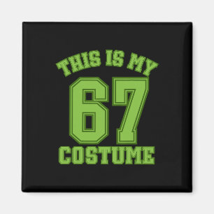 Das ist mein Halloween 67 Kostüm Sport Humor Gen Magnet