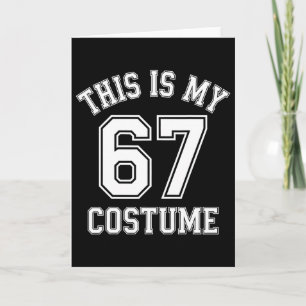 Das ist mein Halloween 67 Kostüm Sports Hummor Gen Karte