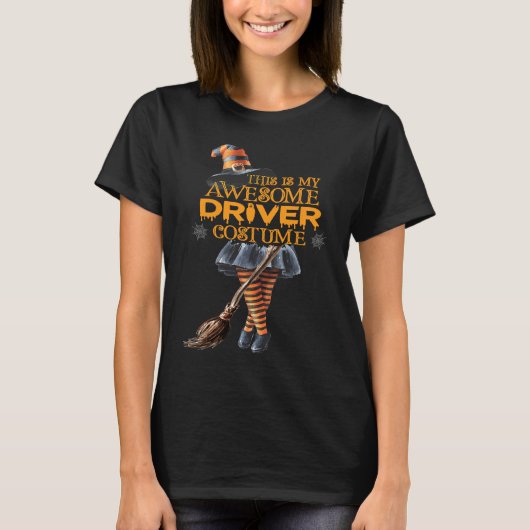Das ist mein Halloween Driver Women Costume Witchy T-Shirt (Vorderseite)