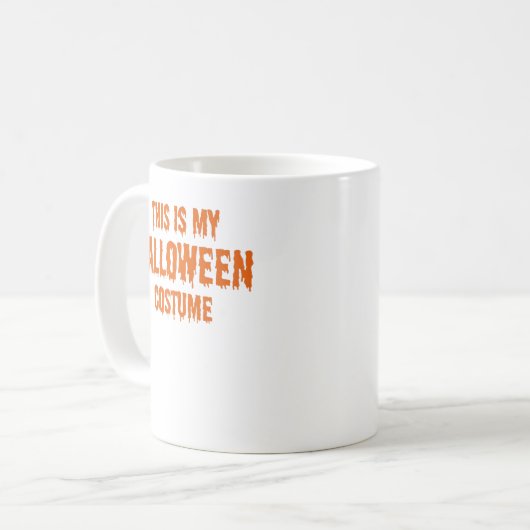das ist mein halloween Kostüm Kaffeetasse (Vorderseite Links)