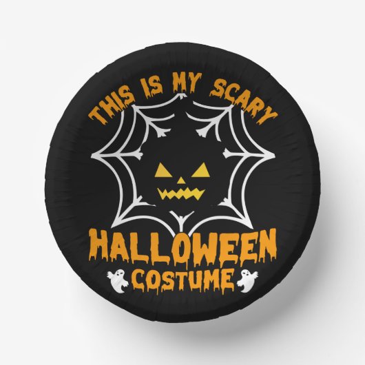 Das ist mein Halloween-Kostüm Pappteller (Vorderseite)