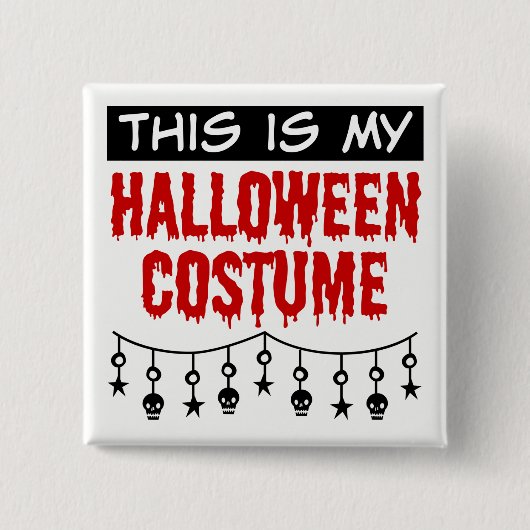 Das ist mein Halloween-Kostümskulls-Sterne Button (Vorderseite)