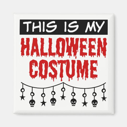 Das ist mein Halloween-Kostümskulls-Sterne Magnet (Vorne)