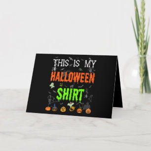 Das ist mein Halloween-Shirt - Funny Halloween Karte