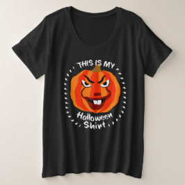🎃 Das ist mein Halloween-Shirt - lustiger Beängst Große Größe T-Shirt