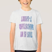"Das ist mein Handstand-T - Shirt" Gymnastik-T-Shi Tri-Blend Shirt (Vorderseite)
