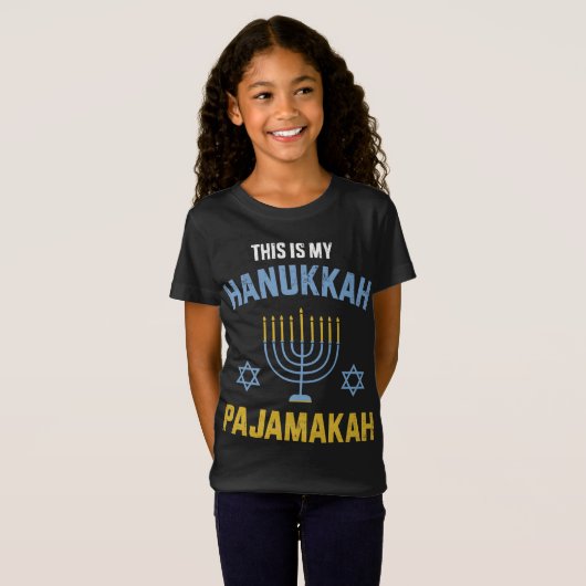 Das ist mein hanukkah-Pyjamakah für jüdische Weihn T-Shirt (Vorne ganz)