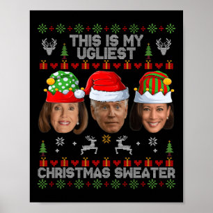 Das ist mein hässlicher Weihnachts-Sweater Funny J Poster