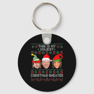 Das ist mein hässlichstes Weihnachts-Anti-Biden-Sp Schlüsselanhänger