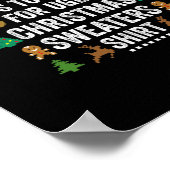 Das ist mein heißer Weihnachtspulli Poster (Ecke)