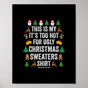 Das ist mein heißer Weihnachtspulli Poster