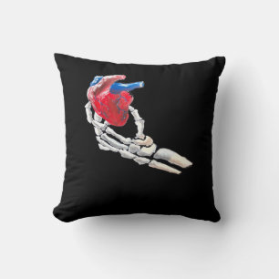 Das ist mein Herz - Skeletton Herz Hände Kissen