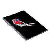 Das ist mein Herz - Skeletton Herz Hände Notizblock (Rechte Seite)